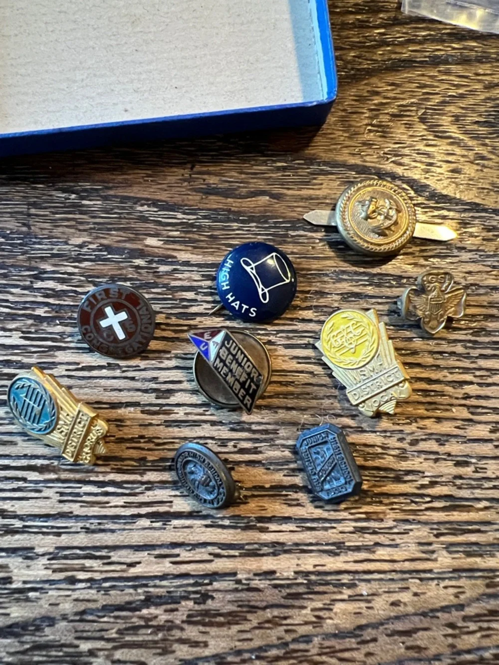 Lot 1930’s Junior High School pins miniature